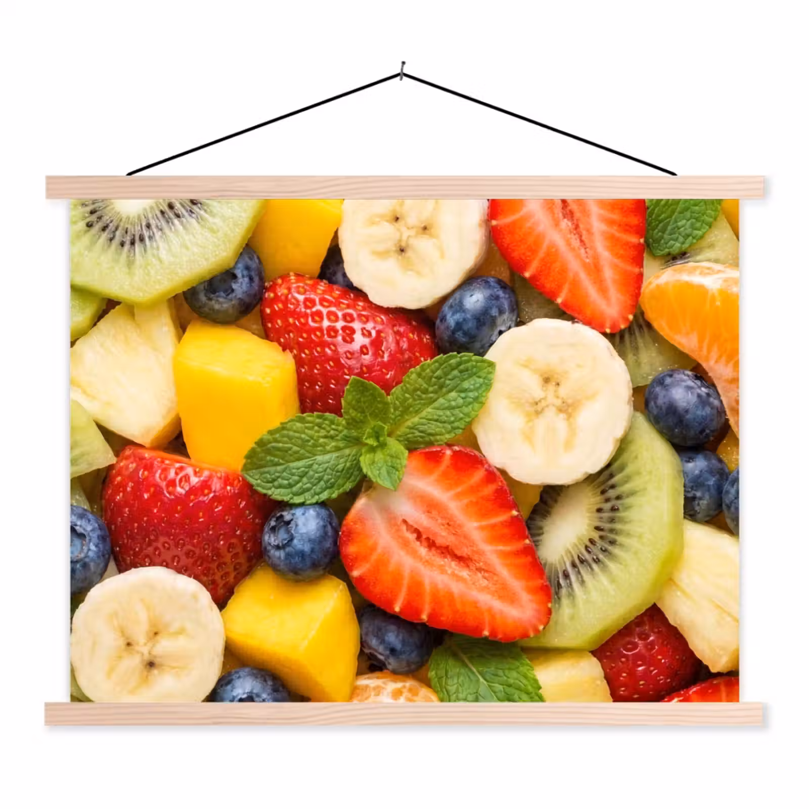 Schoolplaat - Fruit - Plakjes - Eten - Kleurrijk — 1