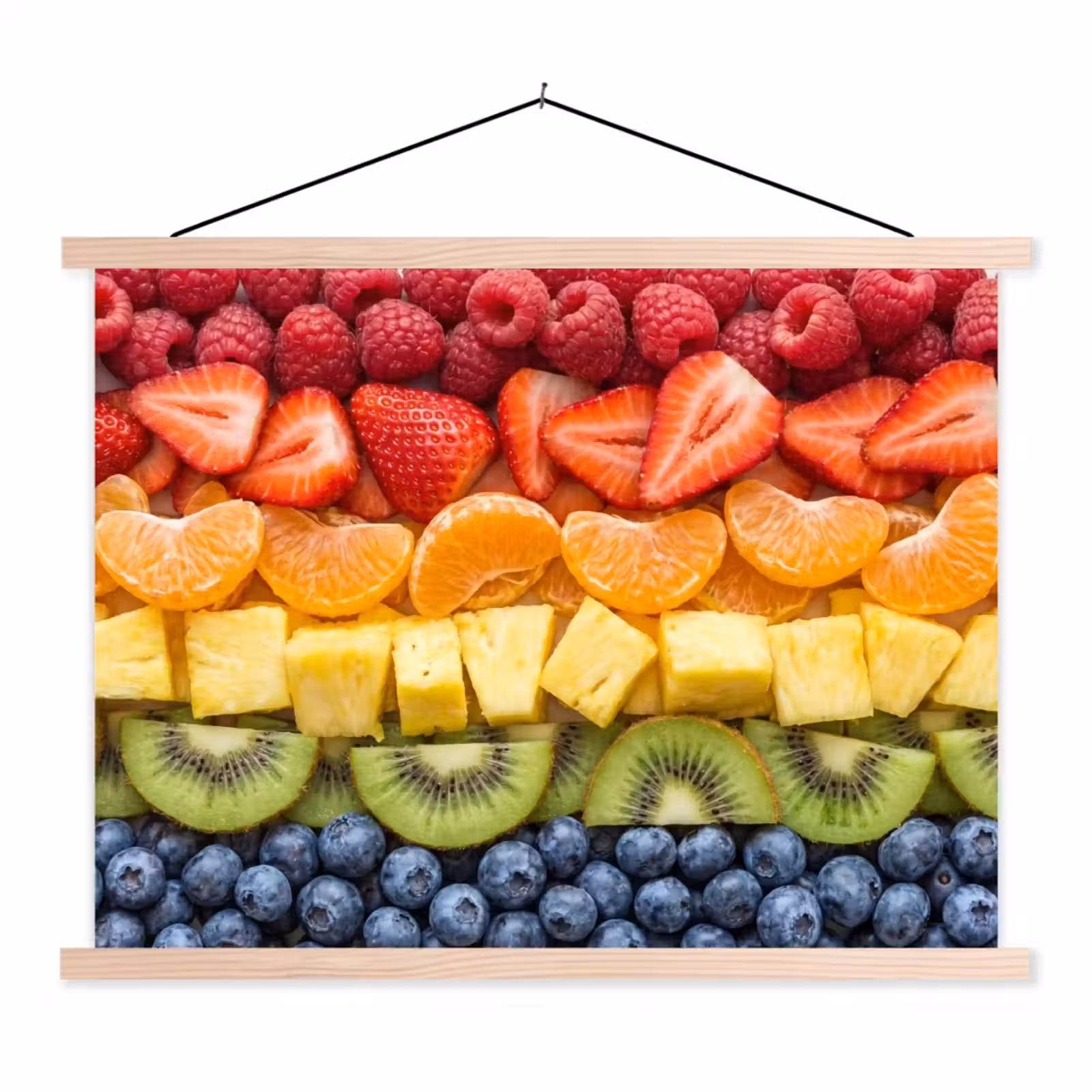 Schoolplaat - Fruit - Regenboog - Gezond - Kleurrijk — 1