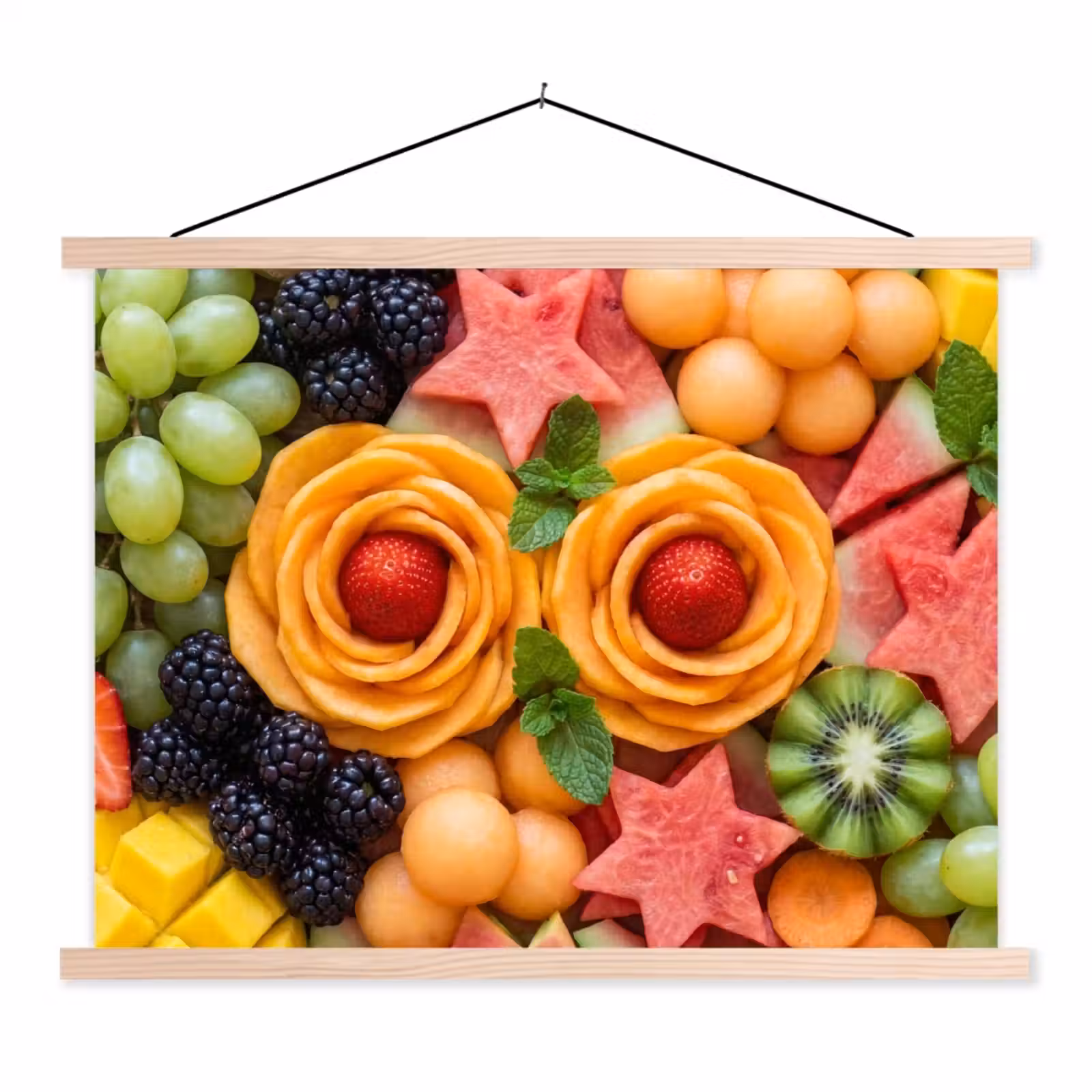 Schoolplaat - Fruit - Variatie - Kleurrijk - Vers - Eten — 1