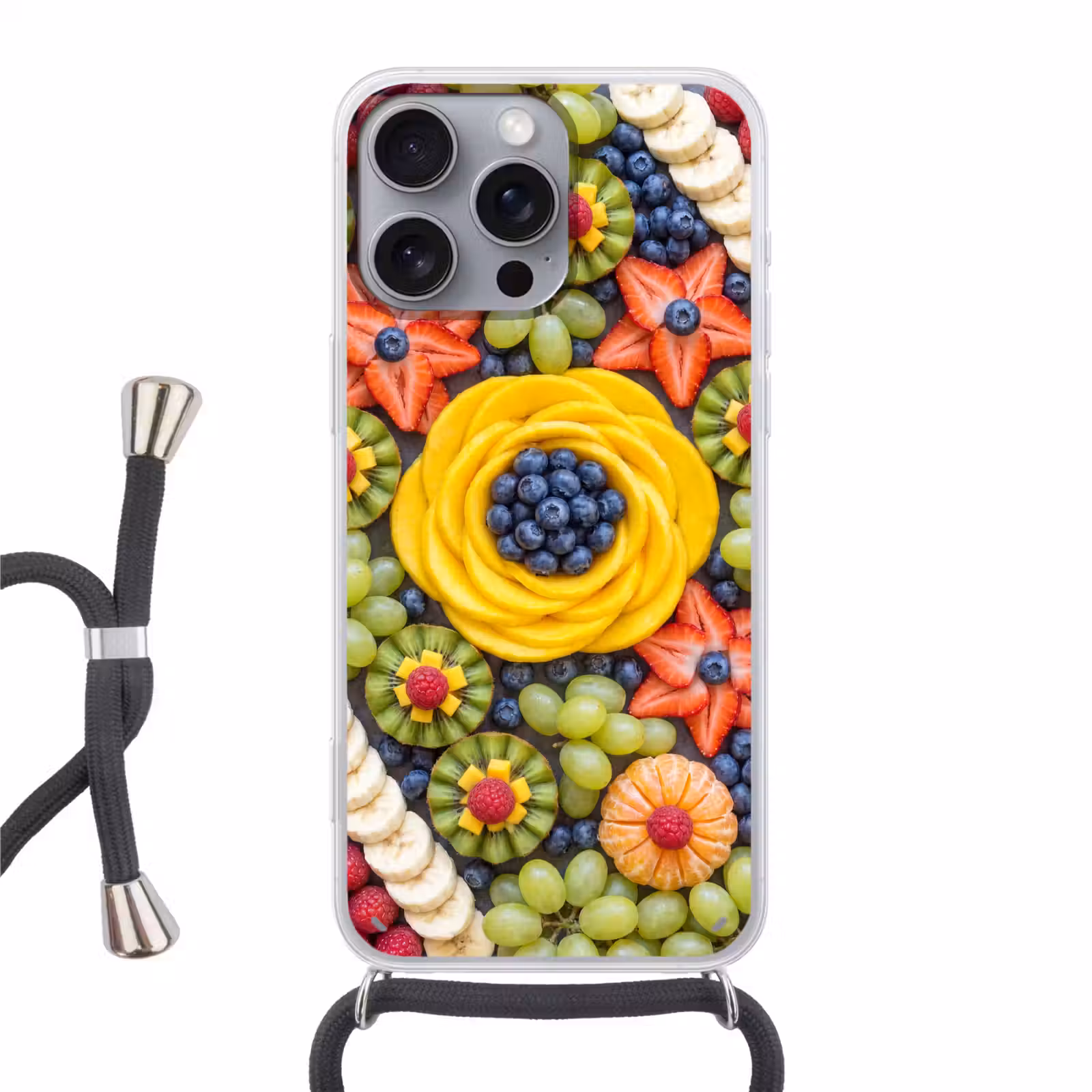 Telefoonhoesje met koord - Fruit - Arrangement - Gezond - Kleurrijk - Eten — 1