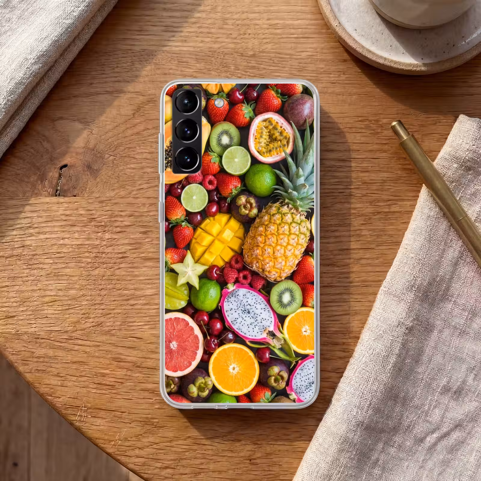 Telefoonhoesje Softcase - Fruit - Assortiment - Vers - Gezond - Kleurrijk — 1