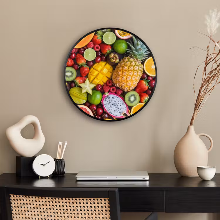 Ronde fotolijst - Fruit - Assortiment - Vers - Gezond - Kleurrijk — 3