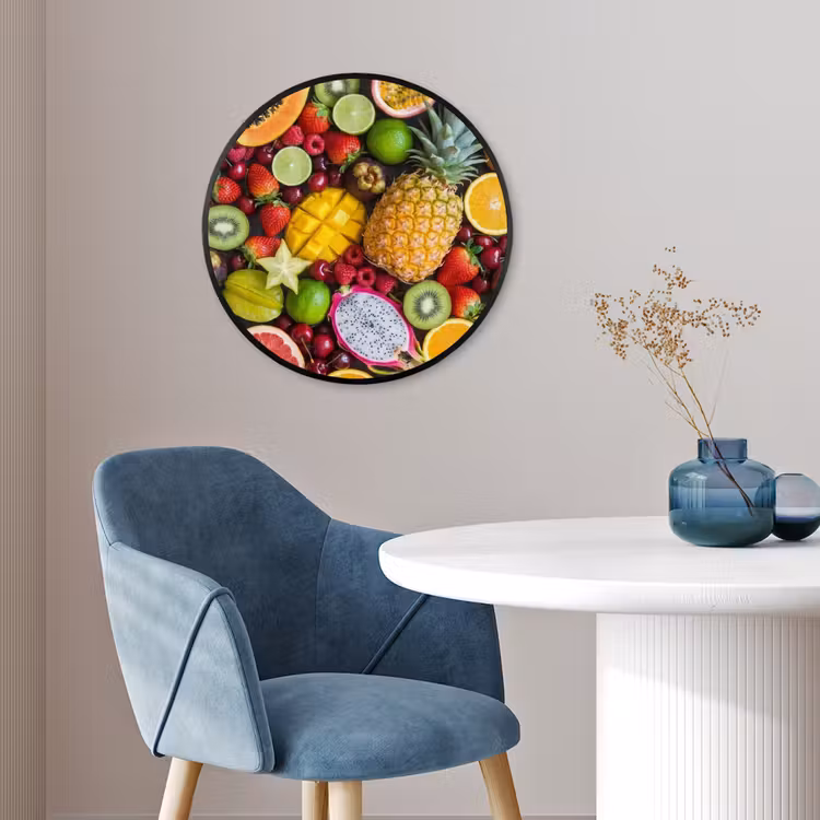 Ronde fotolijst - Fruit - Assortiment - Vers - Gezond - Kleurrijk — 4