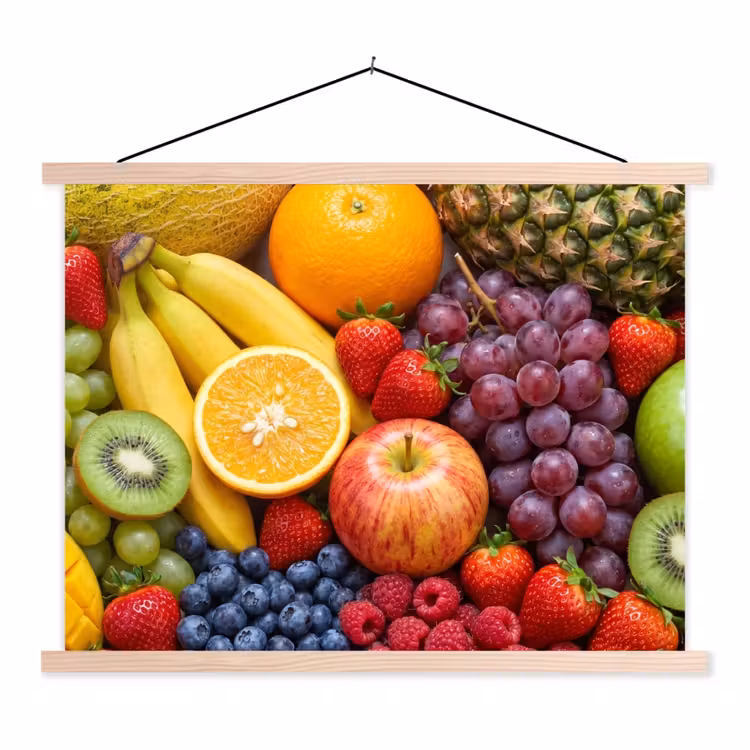 Schoolplaat - Eten - Fruit - Vers - Kleurrijk - Voeding — 1