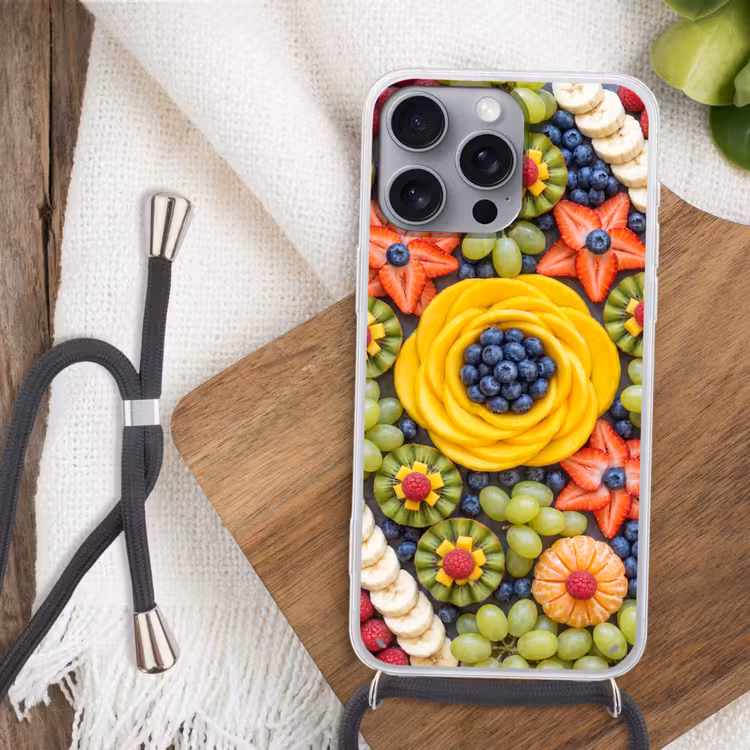 Telefoonhoesje met koord - Fruit - Arrangement - Gezond - Kleurrijk - Eten — 3