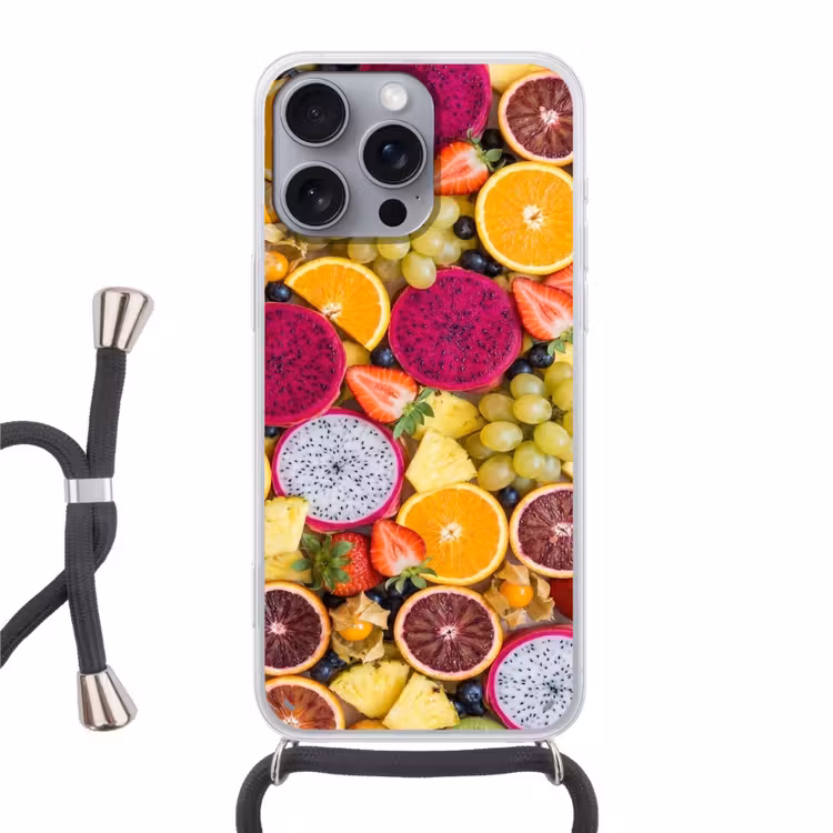 Telefoonhoesje met koord - Fruit - Assortiment - Kleurrijk - Gezondheid — 1
