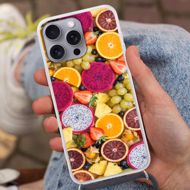 Telefoonhoesje met koord - Fruit - Assortiment - Kleurrijk - Gezondheid — 2