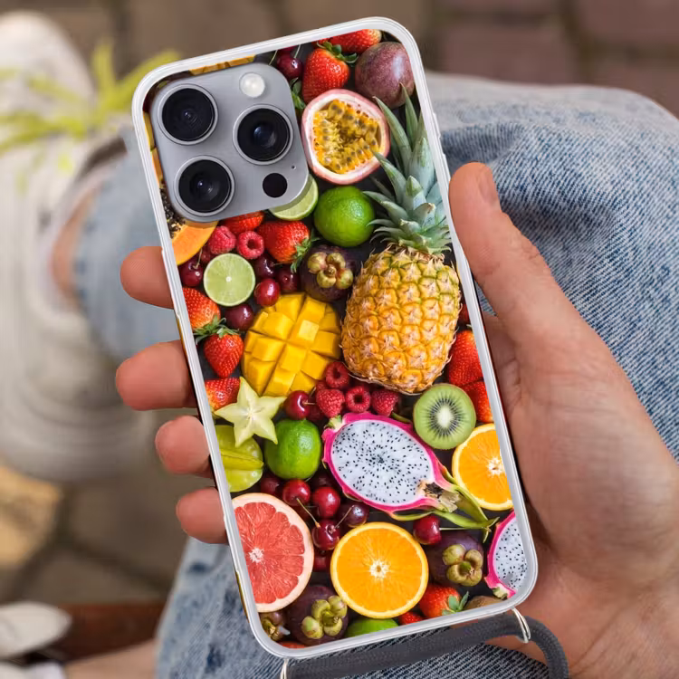 Telefoonhoesje met koord - Fruit - Assortiment - Vers - Gezond - Kleurrijk — 2