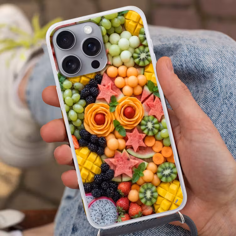 Telefoonhoesje met koord - Fruit - Variatie - Kleurrijk - Vers - Eten — 2