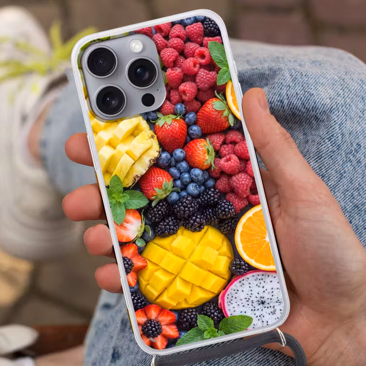 Telefoonhoesje met koord - Fruit - Vers - Kleurrijk - Eten — 2