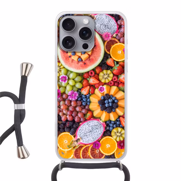 Telefoonhoesje met koord - Fruit - Vers - Variatie - Eten - Kleurrijk — 1
