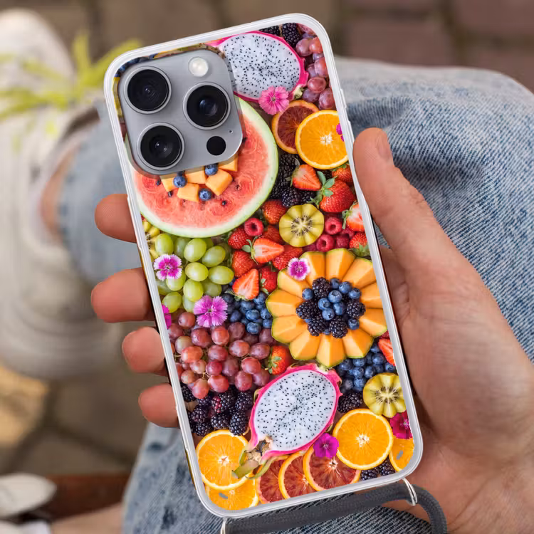 Telefoonhoesje met koord - Fruit - Vers - Variatie - Eten - Kleurrijk — 2