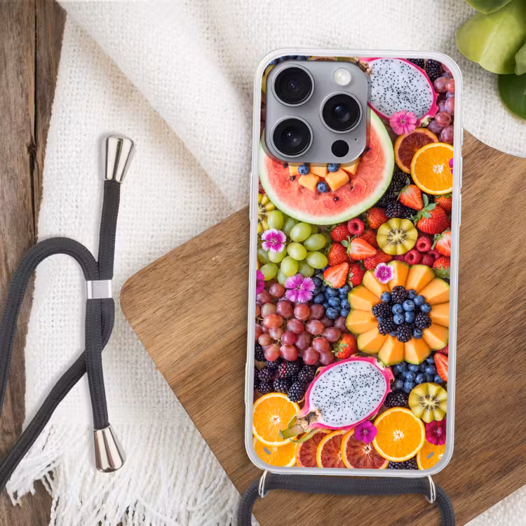 Telefoonhoesje met koord - Fruit - Vers - Variatie - Eten - Kleurrijk — 3