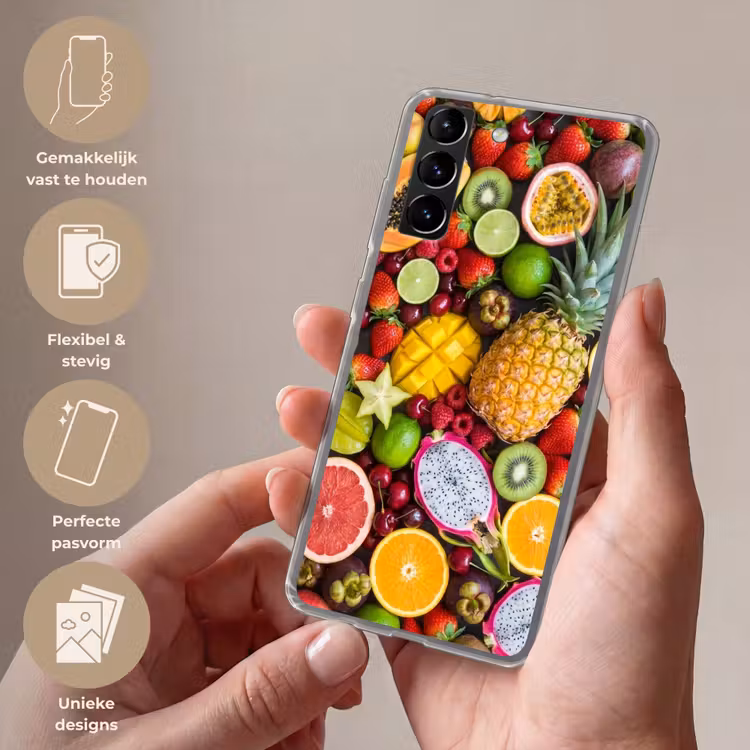 Telefoonhoesje Softcase - Fruit - Assortiment - Vers - Gezond - Kleurrijk — 3