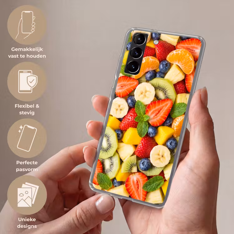 Telefoonhoesje Softcase - Fruit - Plakjes - Eten - Kleurrijk — 3