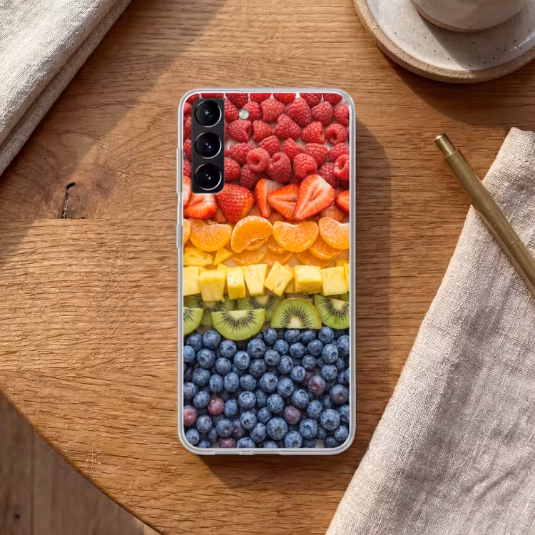 Telefoonhoesje Softcase - Fruit - Regenboog - Gezond - Kleurrijk — 1