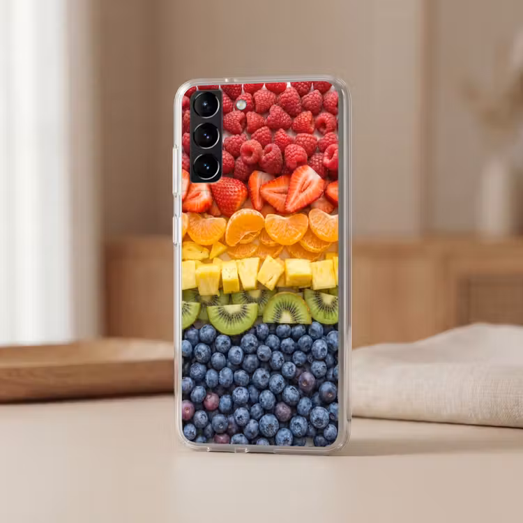 Telefoonhoesje Softcase - Fruit - Regenboog - Gezond - Kleurrijk — 2