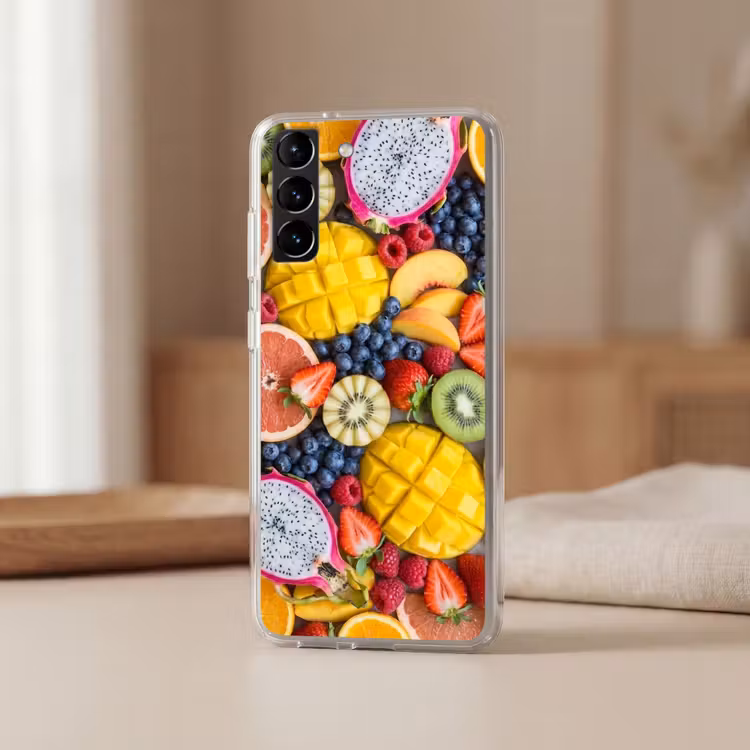 Telefoonhoesje Softcase - Fruit - Versneden - Kleurrijk - Eten - Gezond — 2