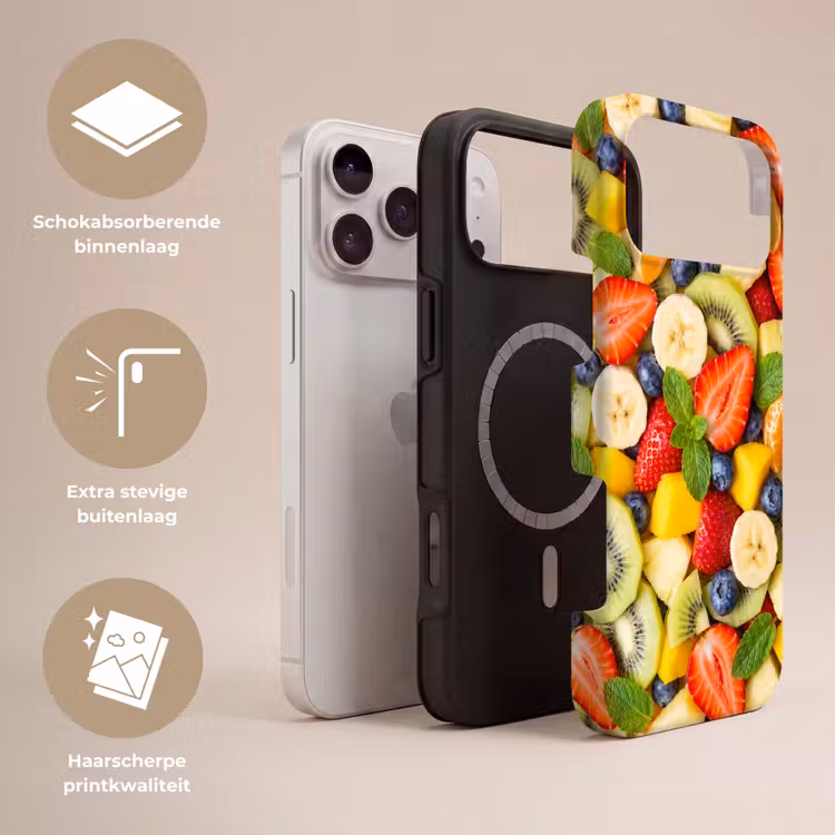 Telefoonhoesje Toughcase - Fruit - Plakjes - Eten - Kleurrijk — 3