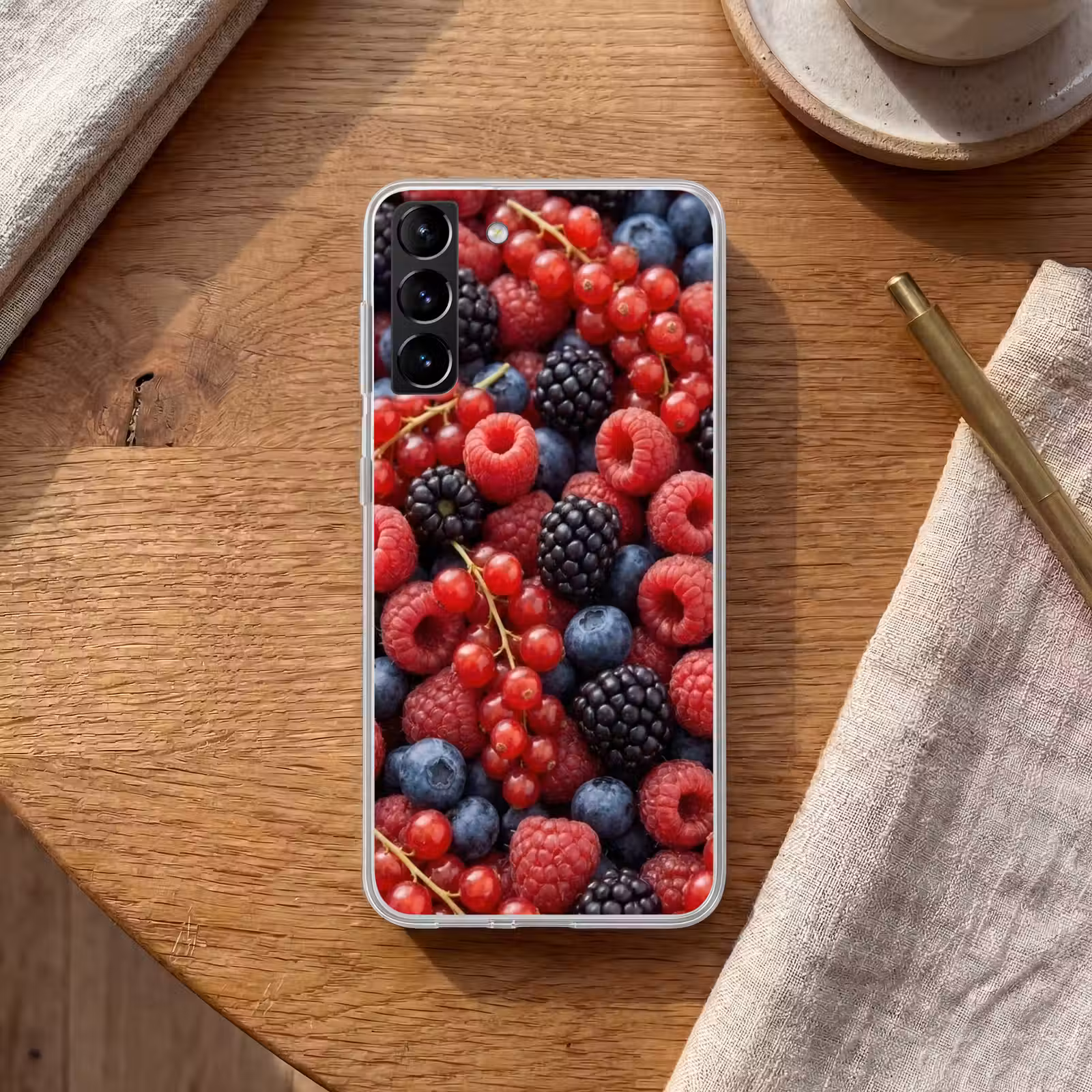 Telefoonhoesje Softcase - Bessen - Mix - Vers - Eten - Kleurrijk — 1