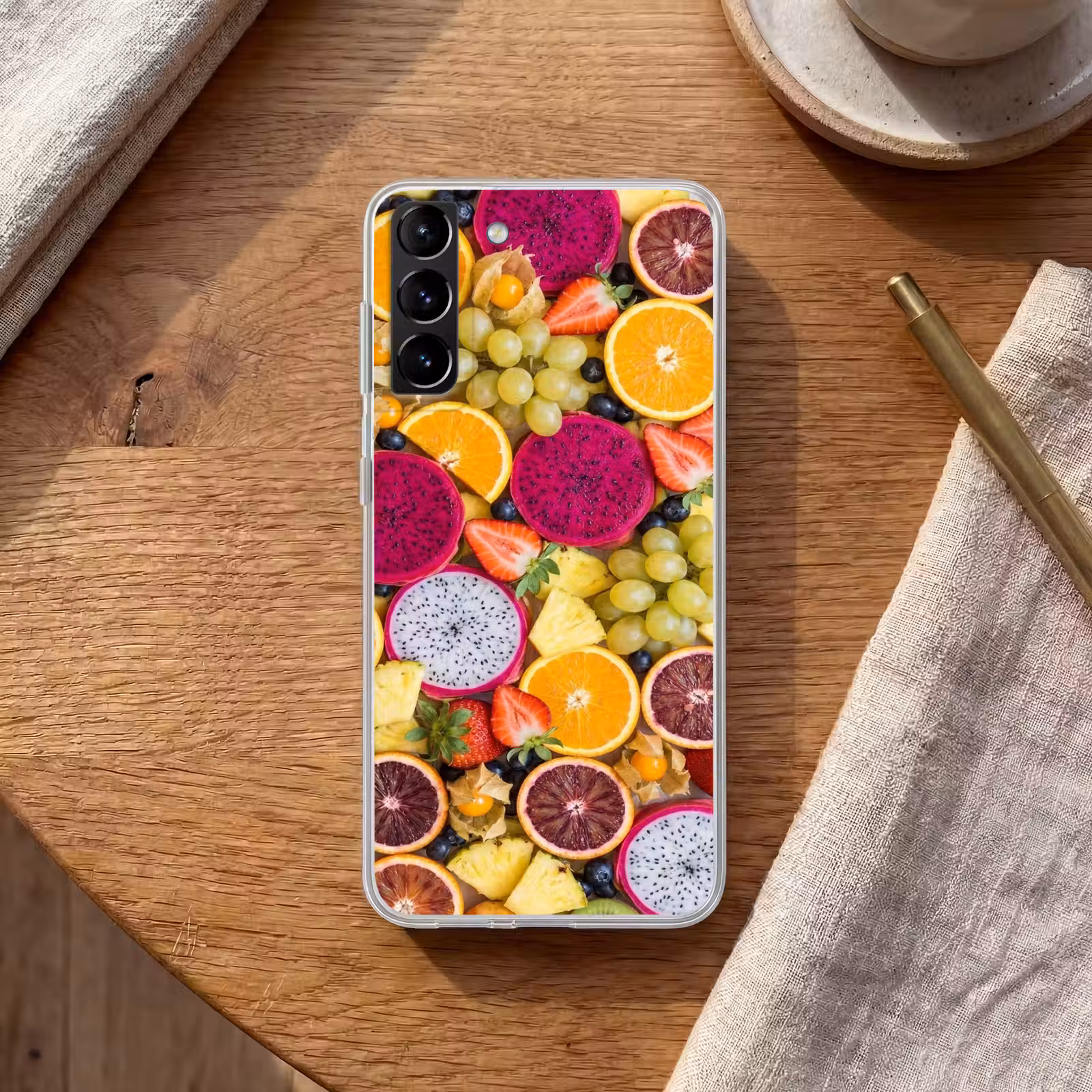 Telefoonhoesje Softcase - Fruit - Assortiment - Kleurrijk - Gezondheid — 1