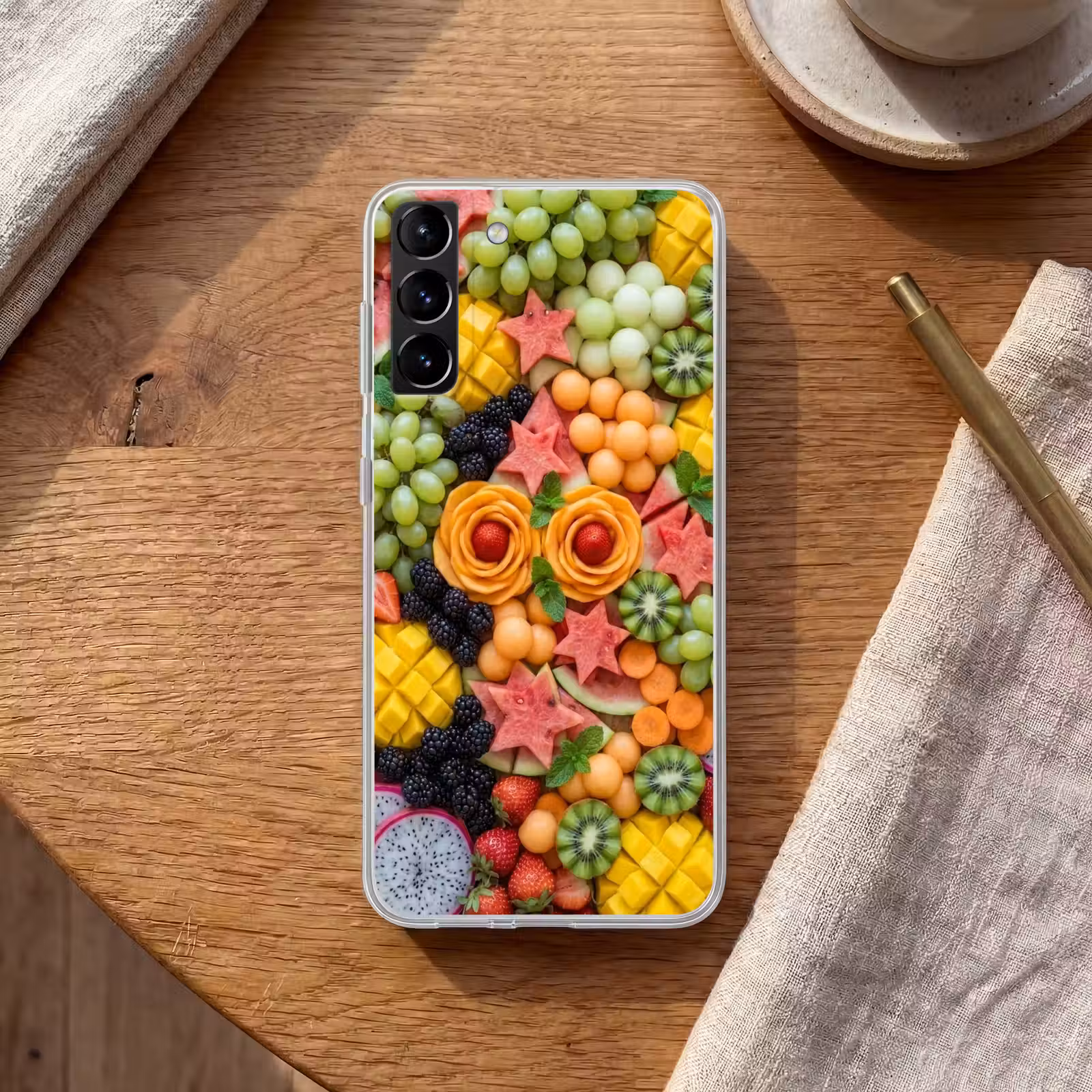 Telefoonhoesje Softcase - Fruit - Variatie - Kleurrijk - Vers - Eten — 1