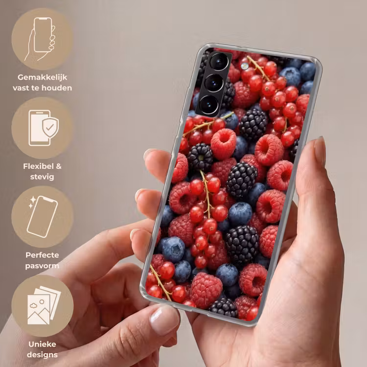 Telefoonhoesje Softcase - Bessen - Mix - Vers - Eten - Kleurrijk — 3