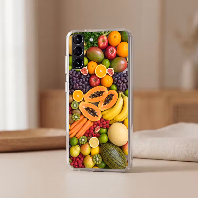 Telefoonhoesje Softcase - Eten - Fruit - Groenten - Vers - Kleurrijk — 2