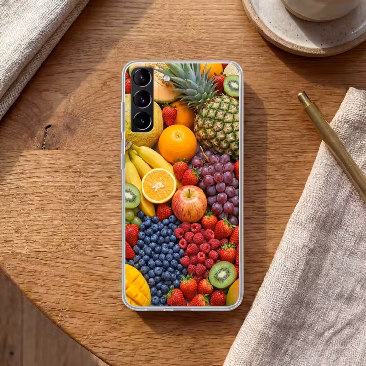 Telefoonhoesje Softcase - Eten - Fruit - Vers - Kleurrijk - Voeding — 1