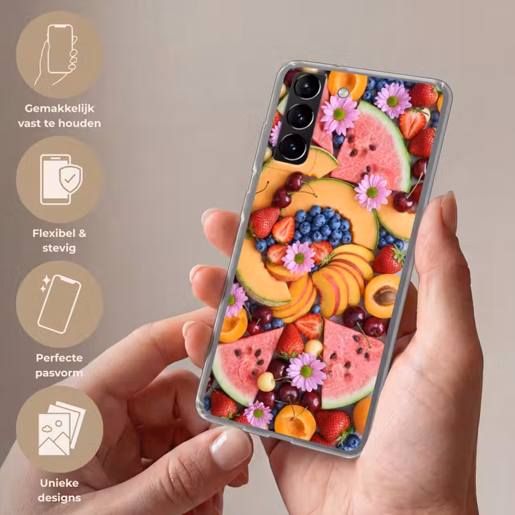 Telefoonhoesje Softcase - Eten - Fruit - Zomer - Kleurrijk — 3