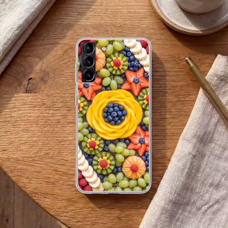 Telefoonhoesje Softcase - Fruit - Arrangement - Gezond - Kleurrijk - Eten — 1