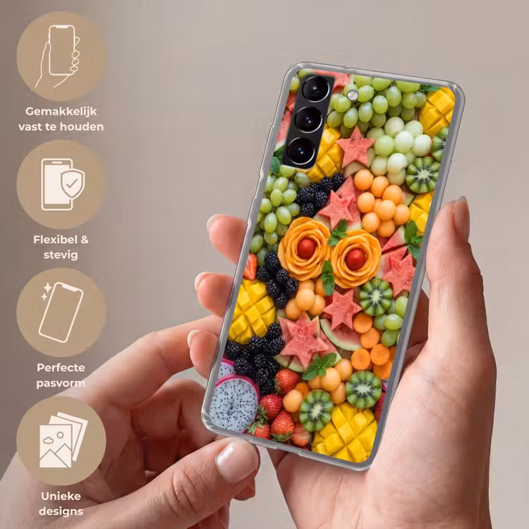 Telefoonhoesje Softcase - Fruit - Variatie - Kleurrijk - Vers - Eten — 3