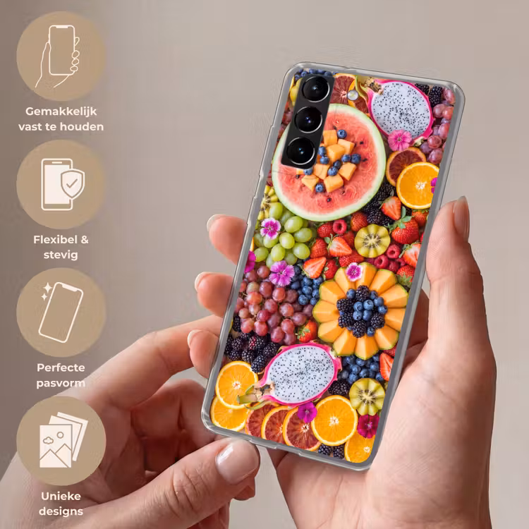 Telefoonhoesje Softcase - Fruit - Vers - Variatie - Eten - Kleurrijk — 3