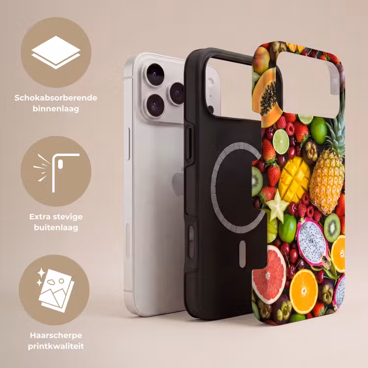 Telefoonhoesje Toughcase - Fruit - Assortiment - Vers - Gezond - Kleurrijk — 3