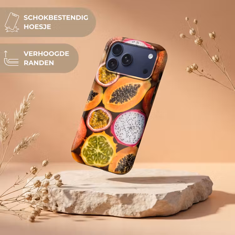Telefoonhoesje Toughcase - Fruit - Geopend - Tropisch - Eten - Kleurrijk — 5
