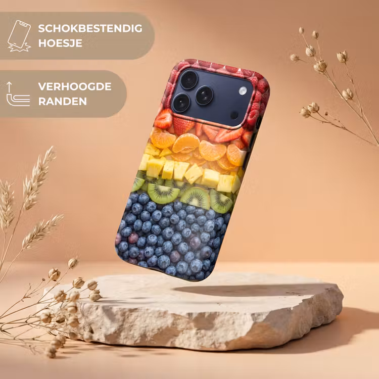 Telefoonhoesje Toughcase - Fruit - Regenboog - Gezond - Kleurrijk — 5
