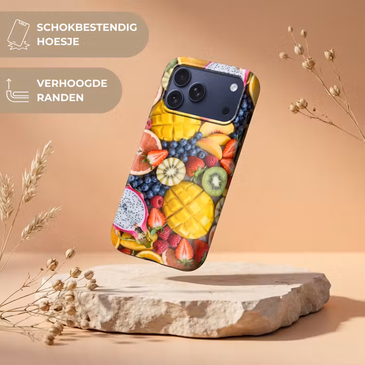 Telefoonhoesje Toughcase - Fruit - Versneden - Kleurrijk - Eten - Gezond — 5