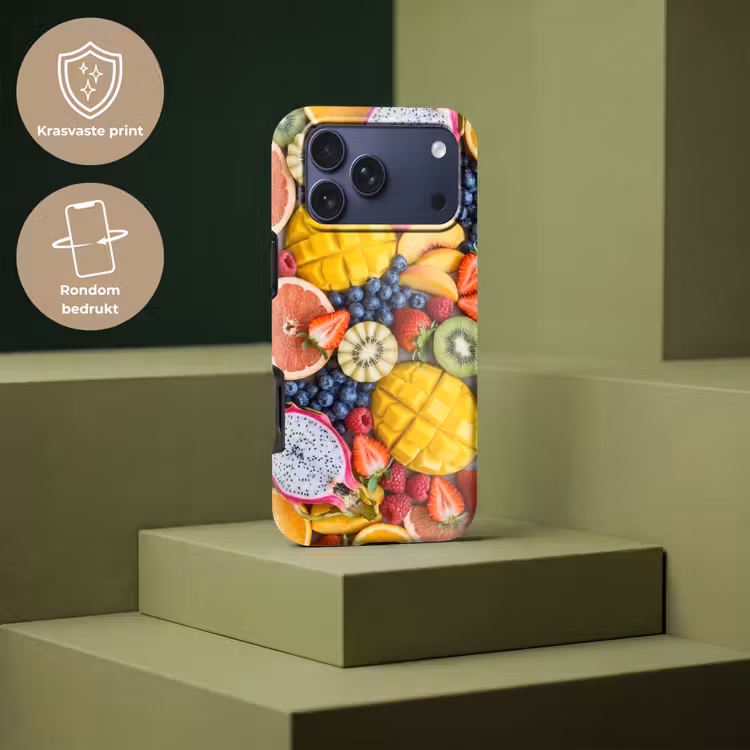 Telefoonhoesje Toughcase - Fruit - Versneden - Kleurrijk - Eten - Gezond — 7