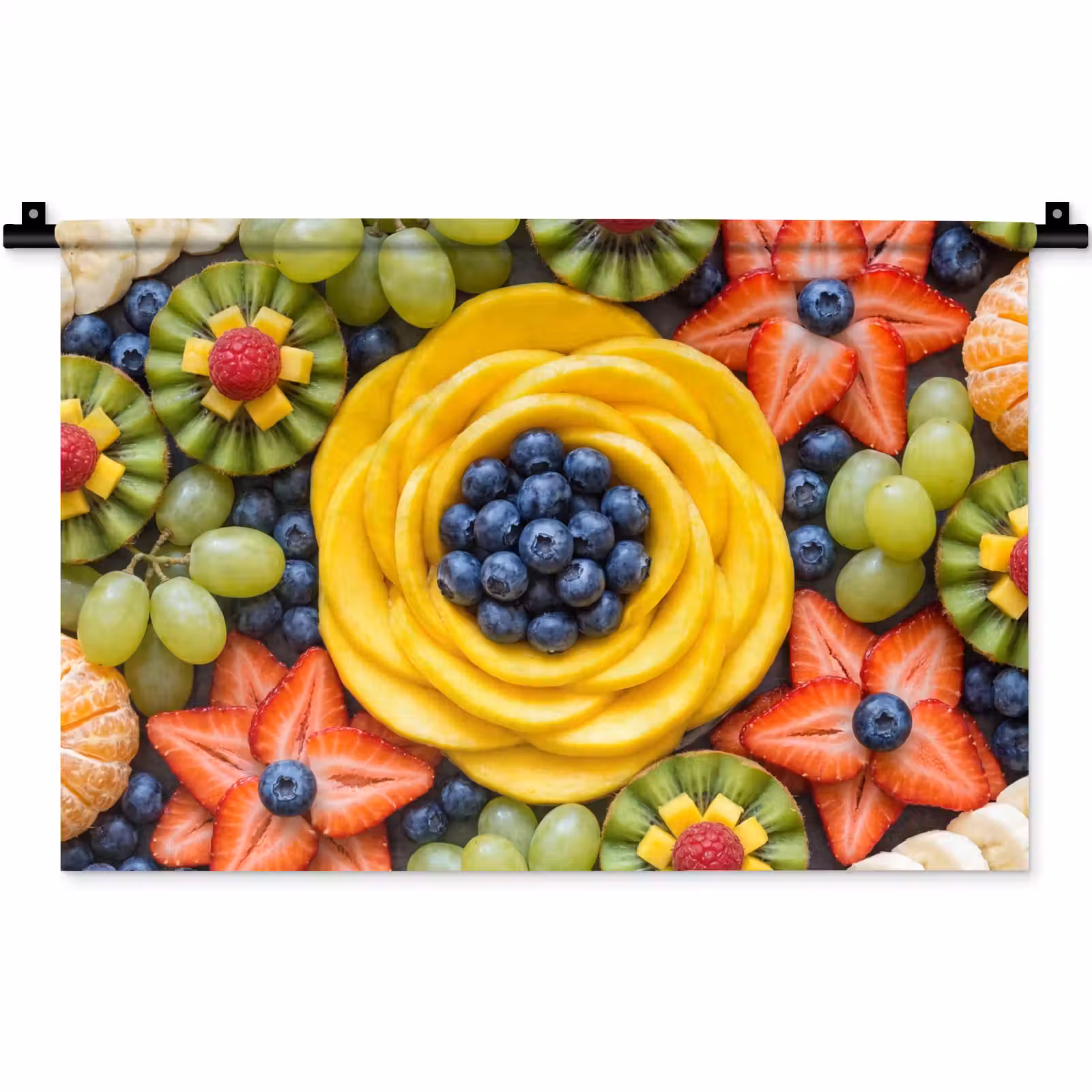 Wandkleed - Fruit - Arrangement - Gezond - Kleurrijk - Eten — 1