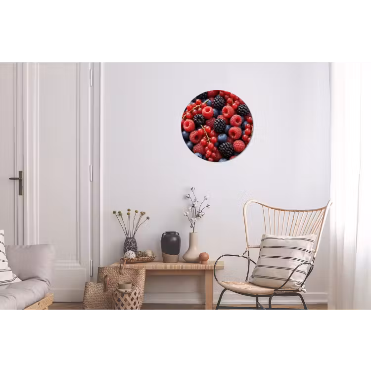 Wandcirkel - Aluminium - Bessen - Mix - Vers - Eten - Kleurrijk — 2