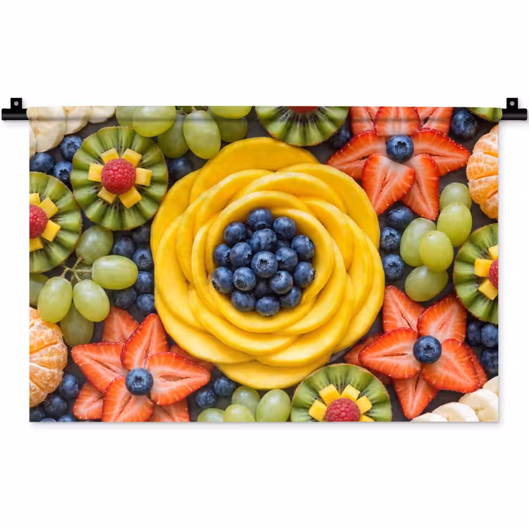 Wandkleed - Fruit - Arrangement - Gezond - Kleurrijk - Eten — 1