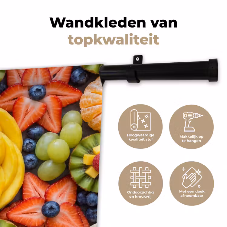 Wandkleed - Fruit - Arrangement - Gezond - Kleurrijk - Eten — 3