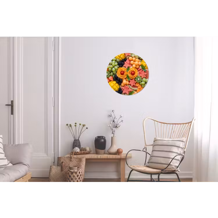 Wandcirkel - Aluminium - Fruit - Variatie - Kleurrijk - Vers - Eten — 2