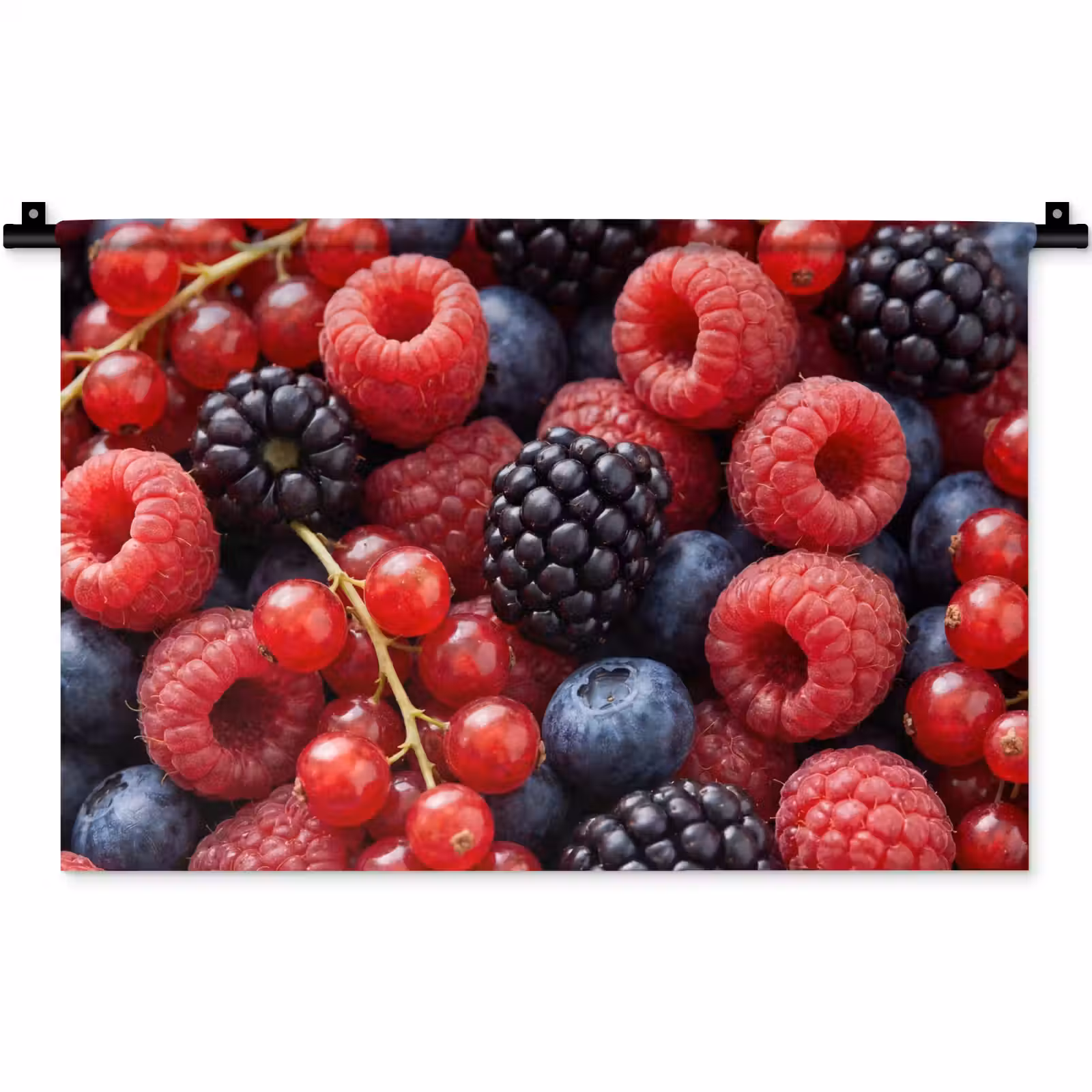 Wandkleed - Bessen - Mix - Vers - Eten - Kleurrijk — 1