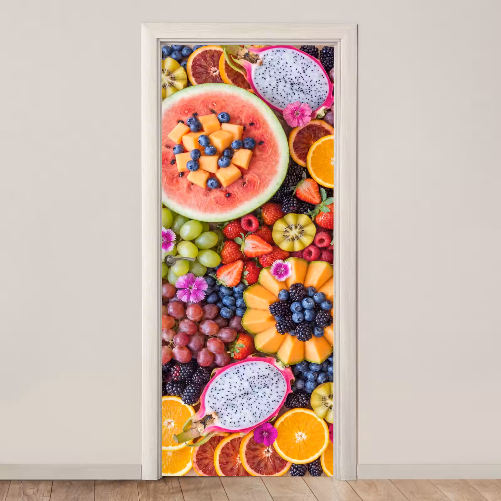 Deursticker - Fruit - Vers - Variatie - Eten - Kleurrijk — 1