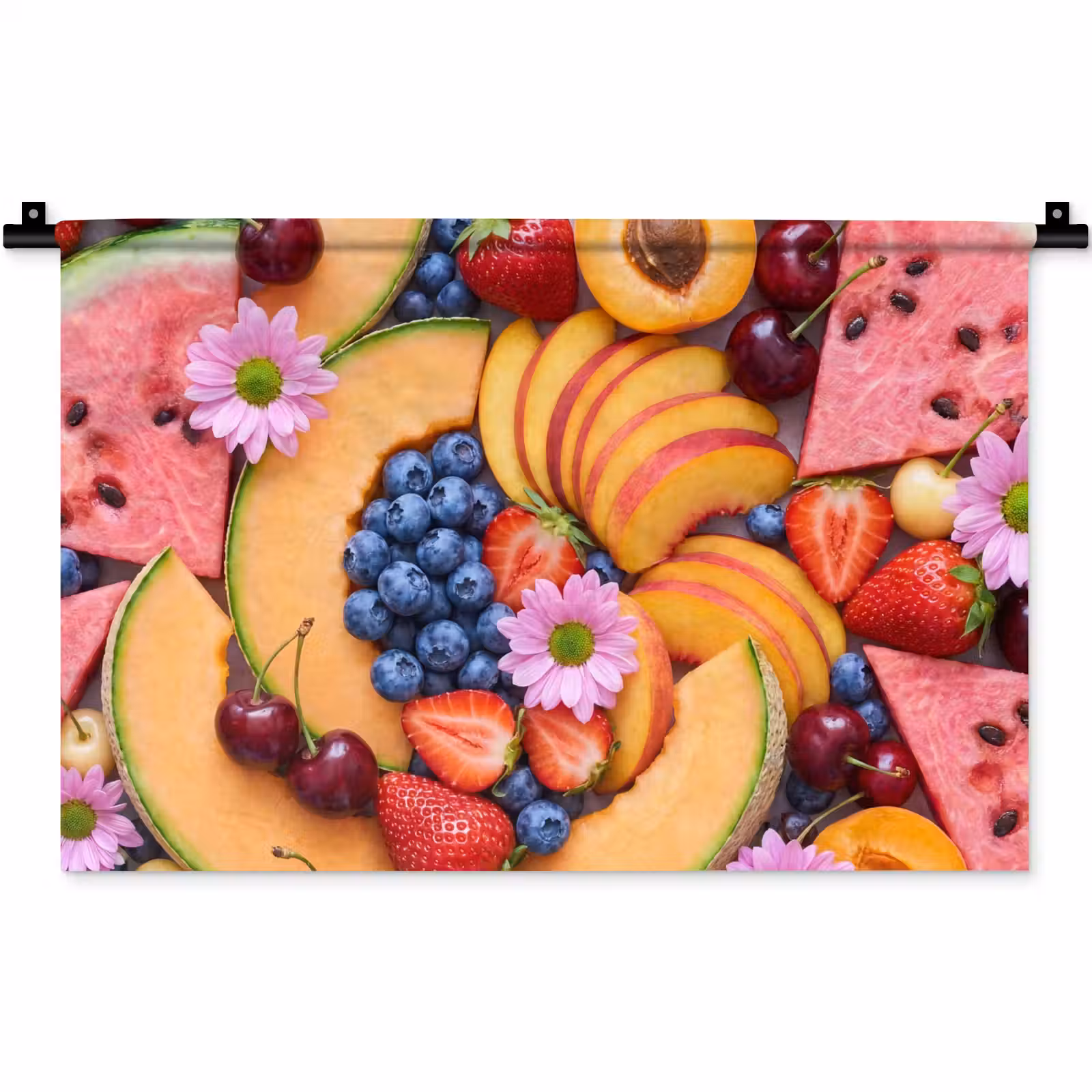 Wandkleed - Eten - Fruit - Zomer - Kleurrijk — 1