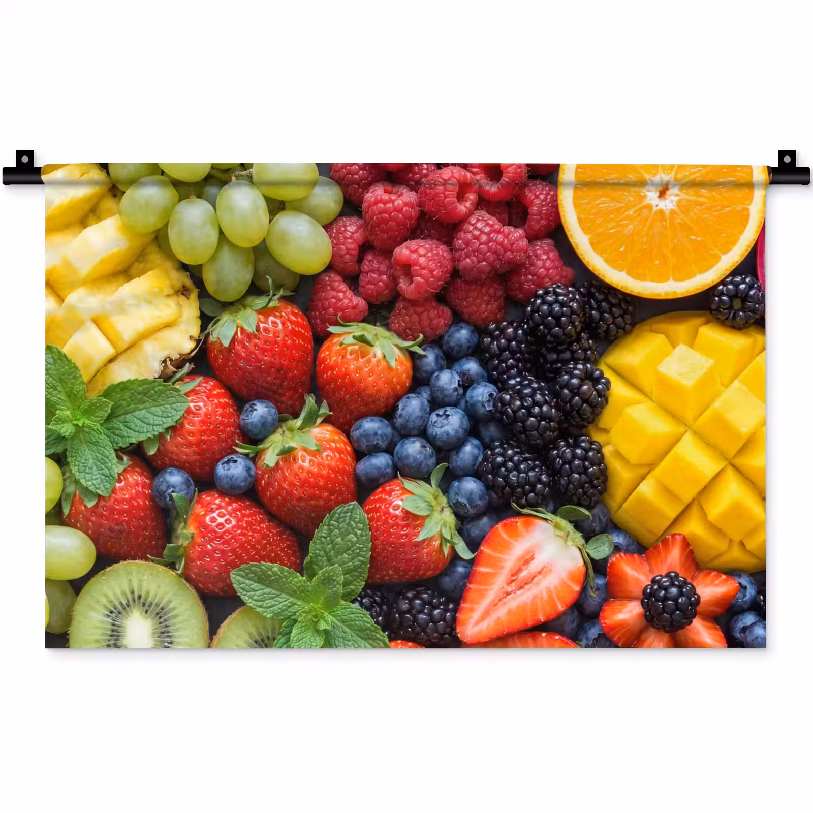 Wandkleed - Fruit - Vers - Kleurrijk - Eten — 1