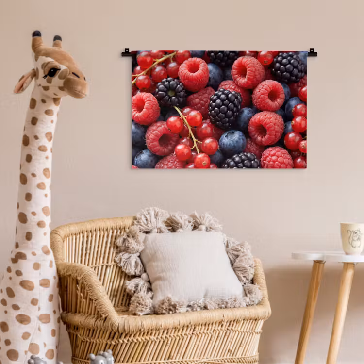 Wandkleed - Bessen - Mix - Vers - Eten - Kleurrijk — 5