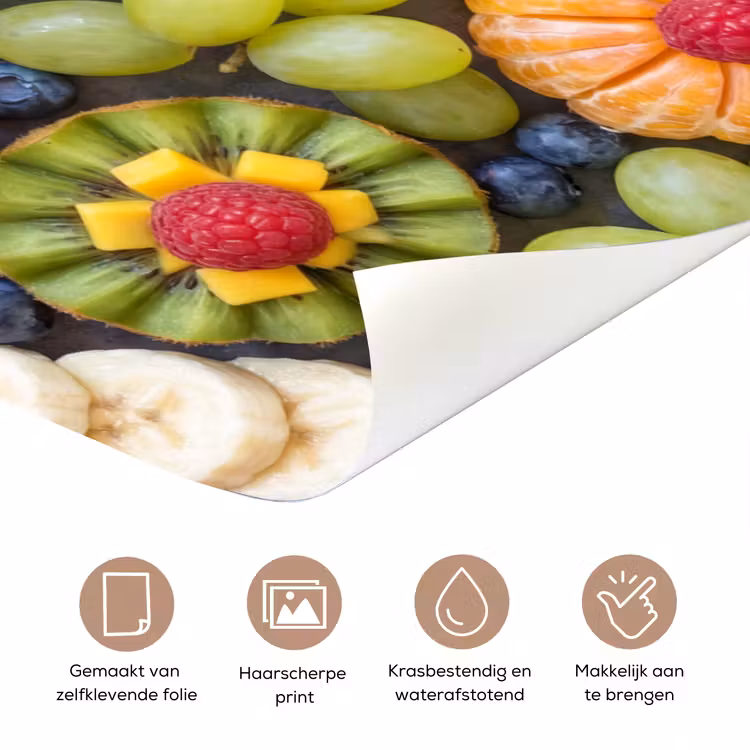 Deursticker - Fruit - Arrangement - Gezond - Kleurrijk - Eten — 3