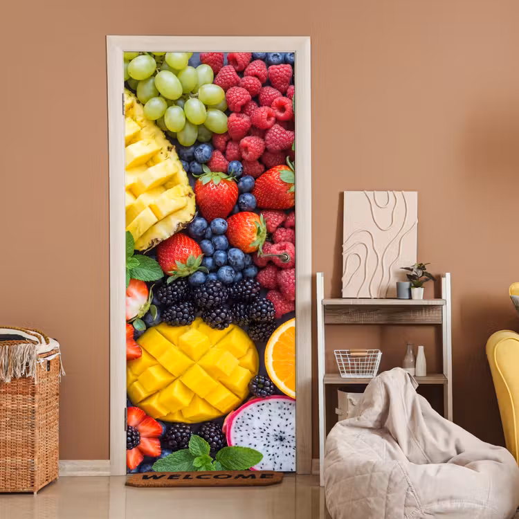 Deursticker - Fruit - Vers - Kleurrijk - Eten — 2